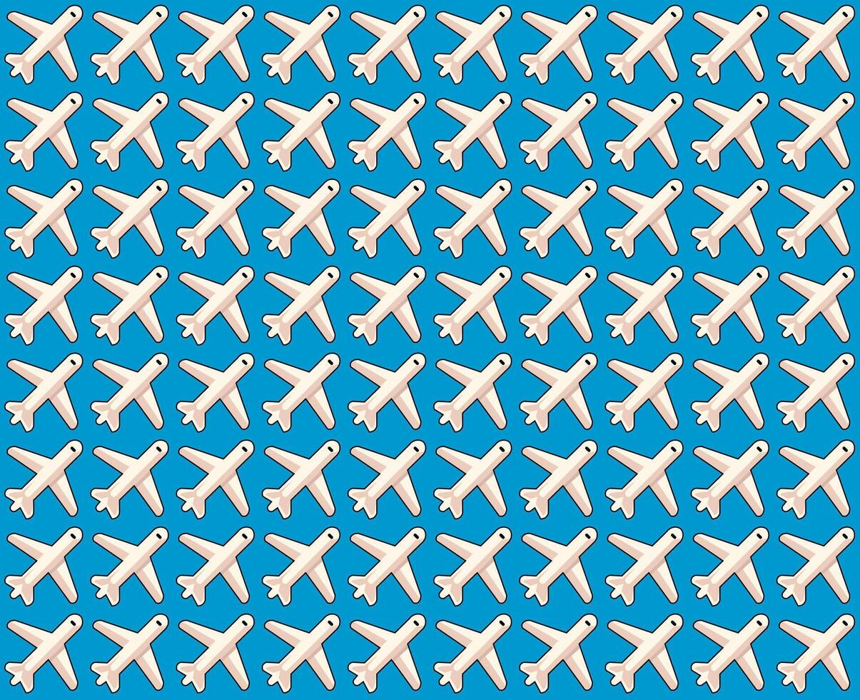 airplane pattern vector illustration, for backgrounds