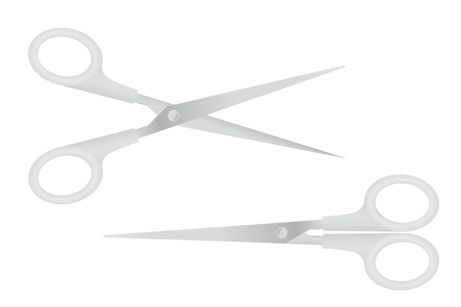 Hair cutting shears isolated on white background. vector