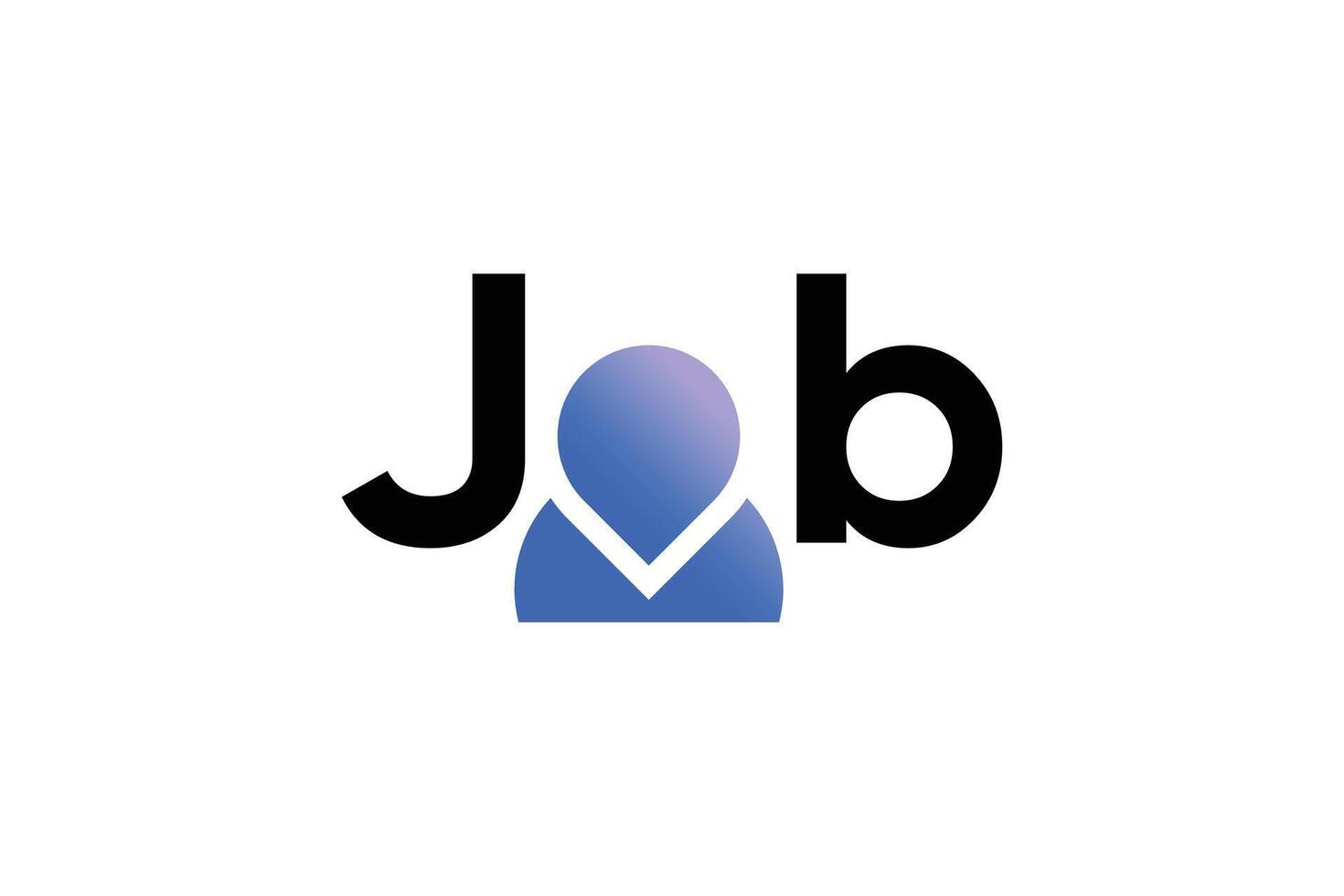 Letter Job Logo Design Template vector