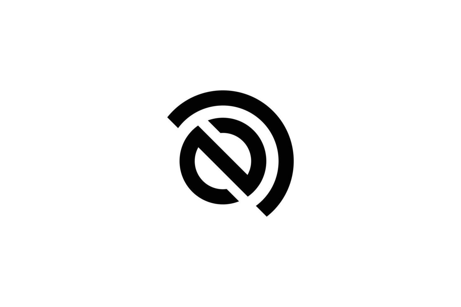 Letter N Signal Design Template vector