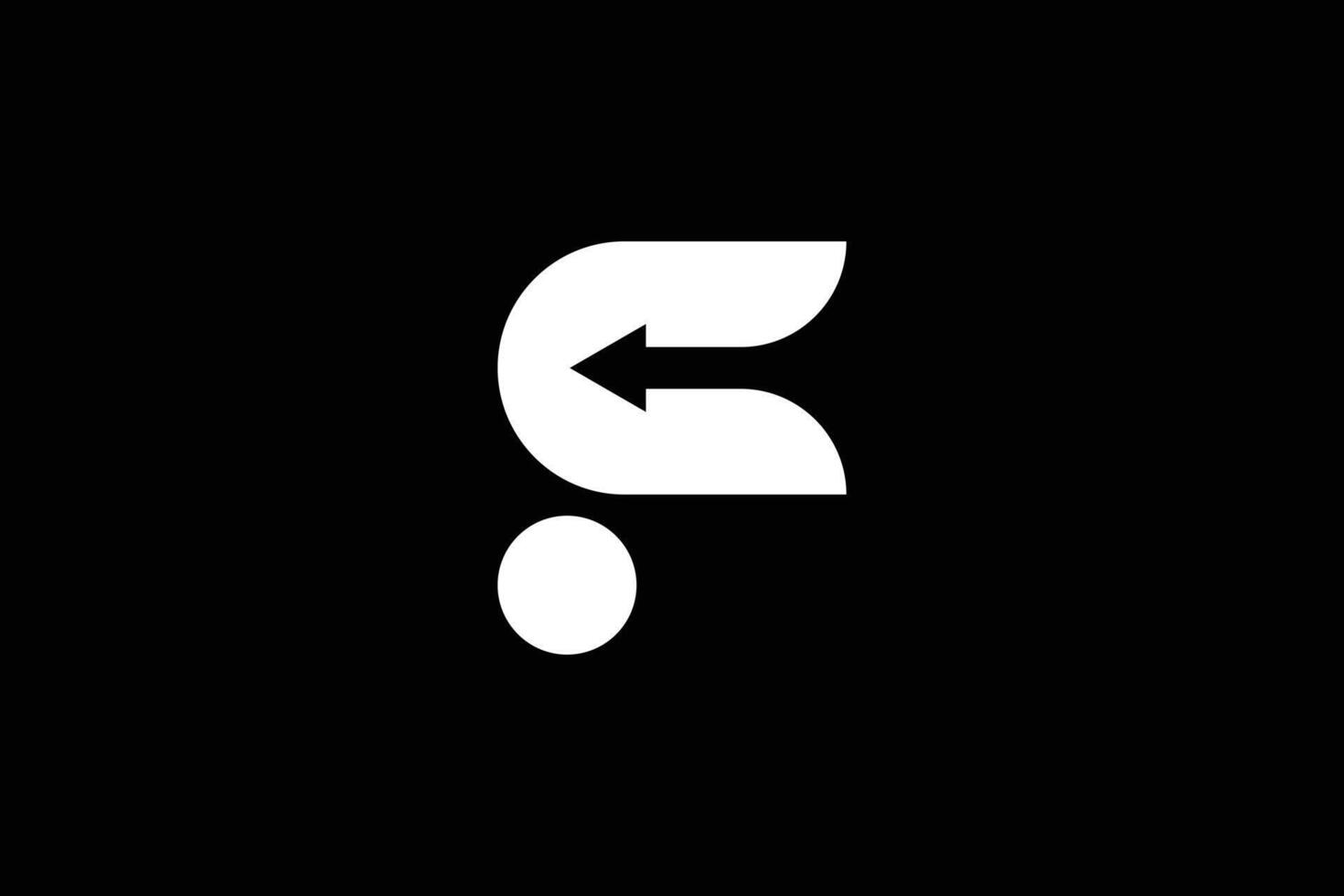 Letter F Arrow Logo Design Template vector