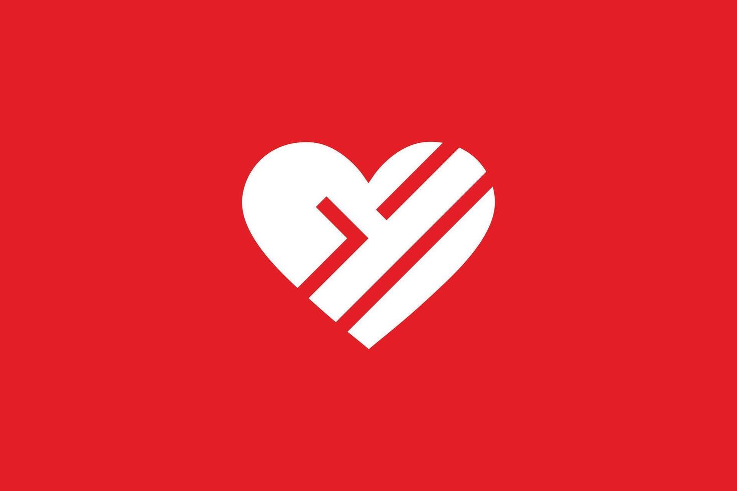 Letter GM Love Logo Design Template vector