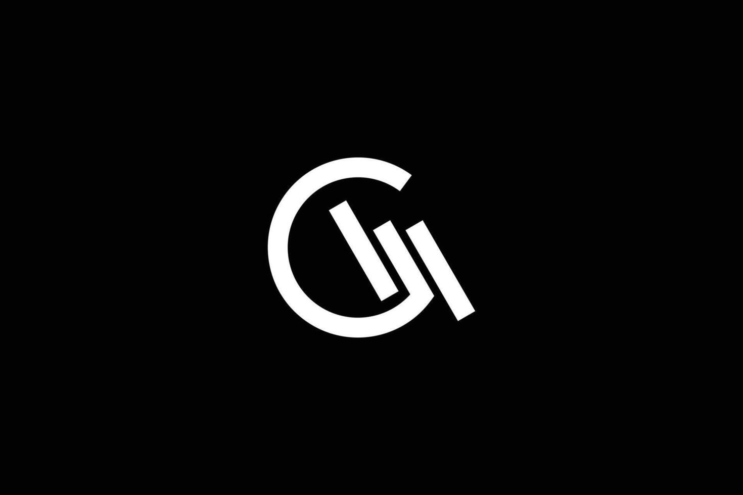 Letter GM or C M  Logo Design Template vector