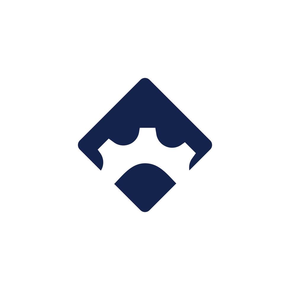 Gear Mark Logo Design Template vector