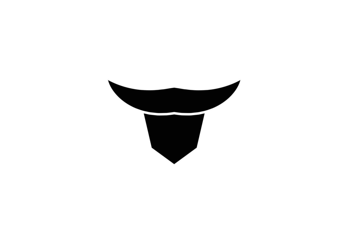 creativo toro logo diseño modelo vector