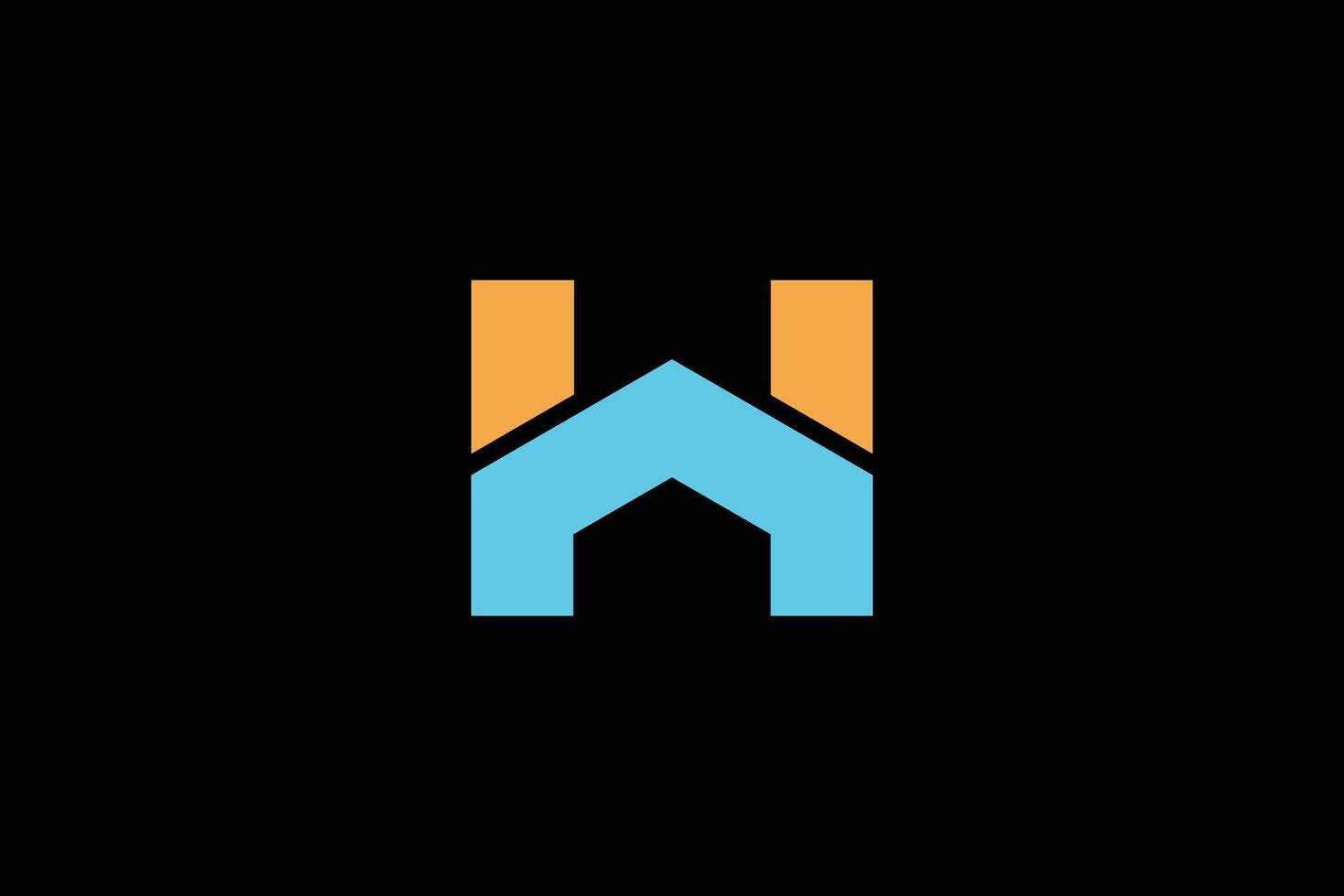 Letter H Home Logo Design Template vector