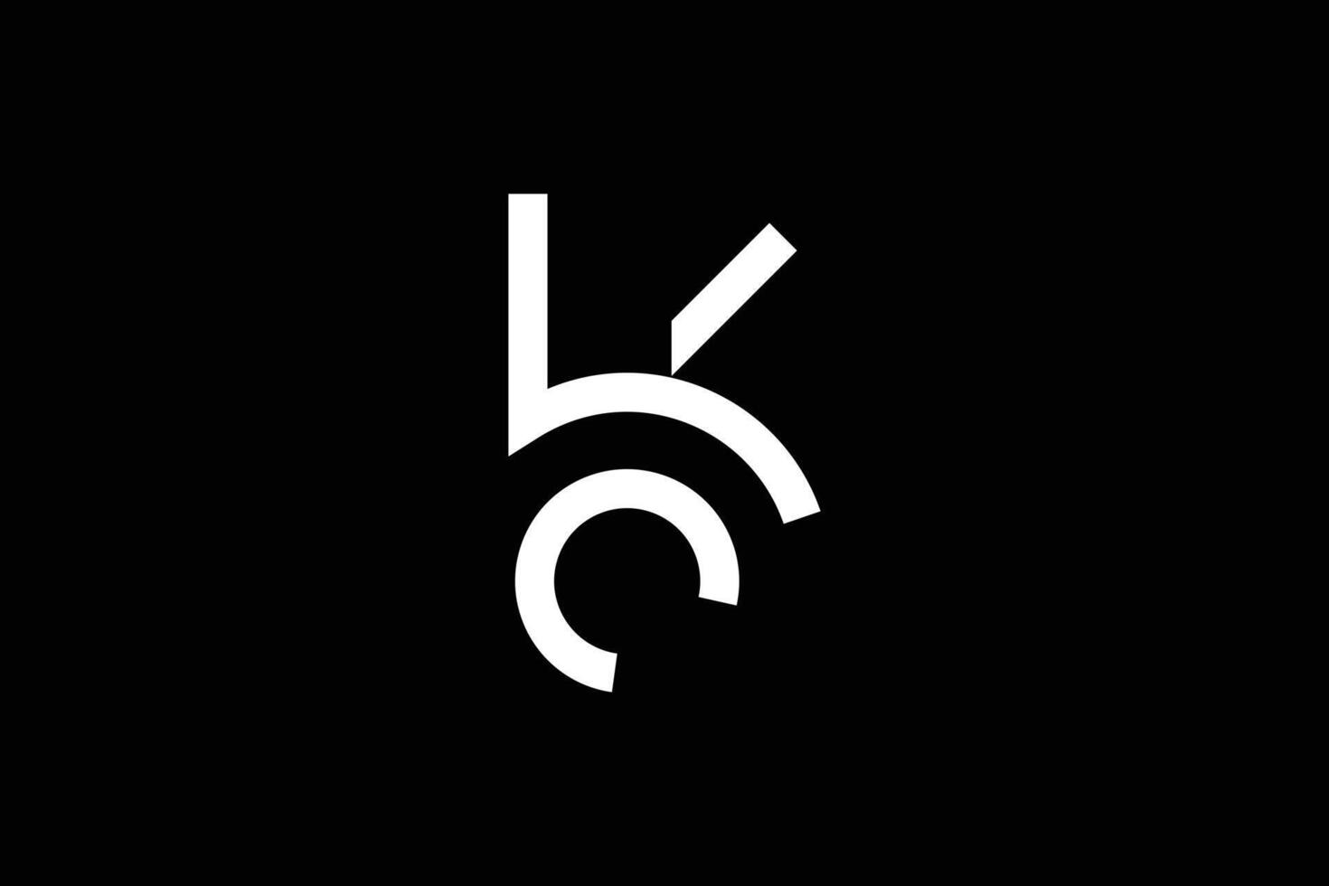 letra kc real inmuebles logo diseño vector