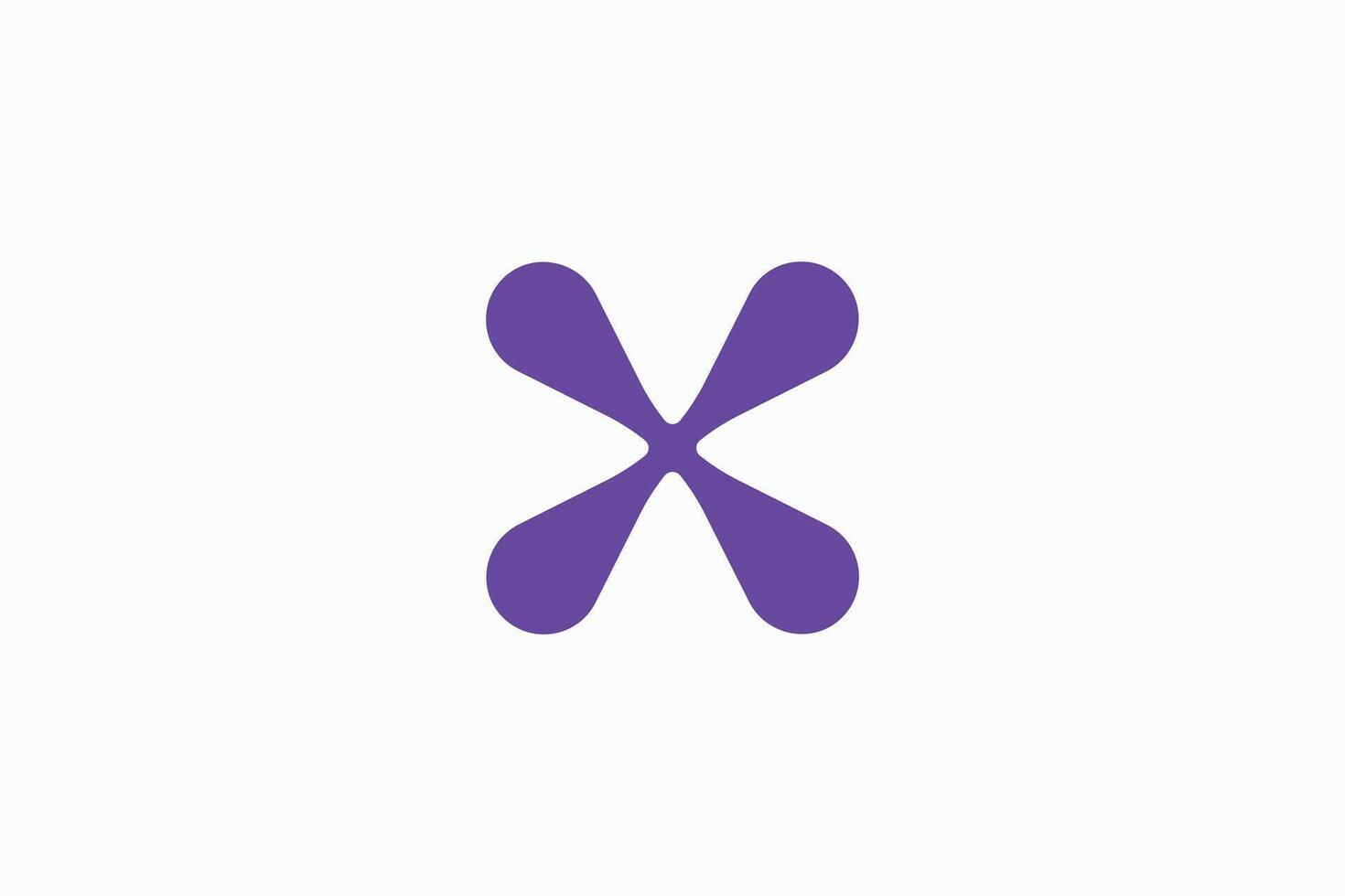Letter X Tech Logo Design Template vector