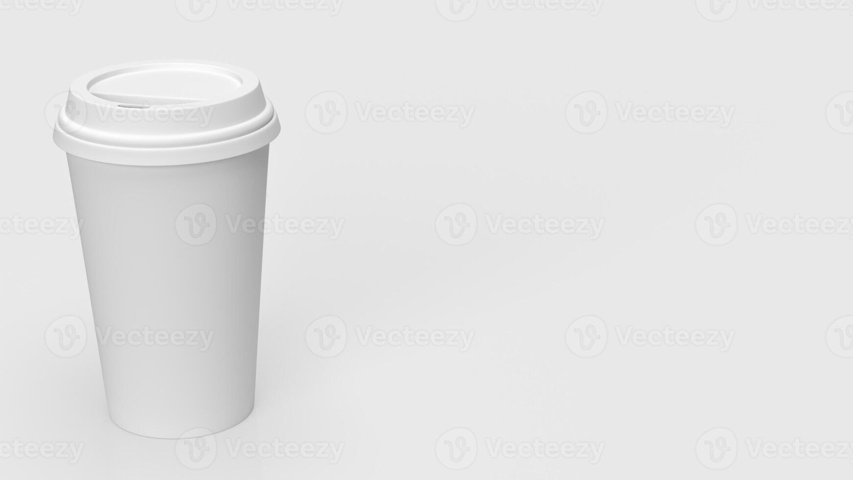 The coffee paper cup for hot drink concept 3d rendering. photo