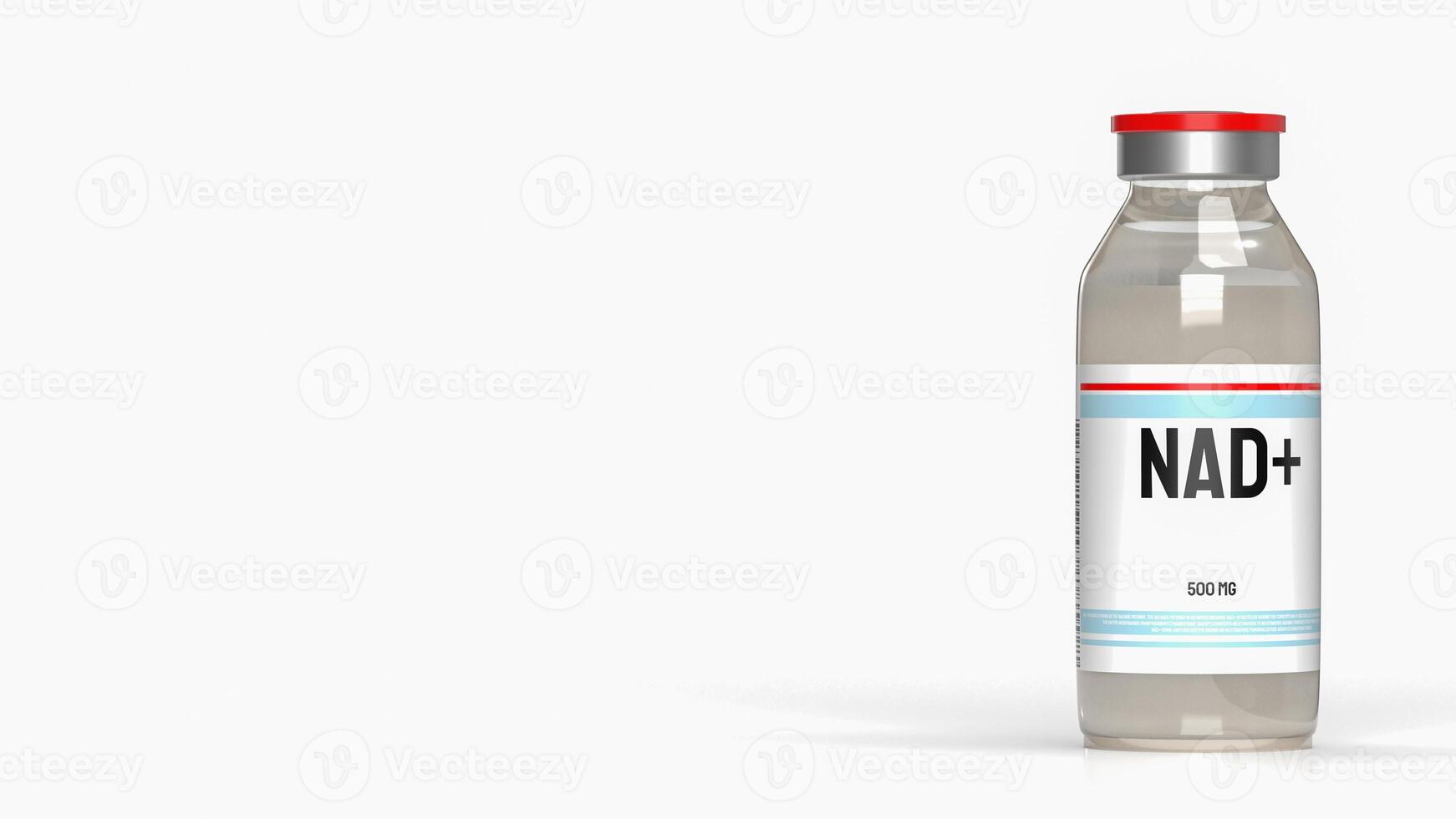 The Nicotinamide adenine dinucleotide NAD for medical or sci concept 3d rendering. photo