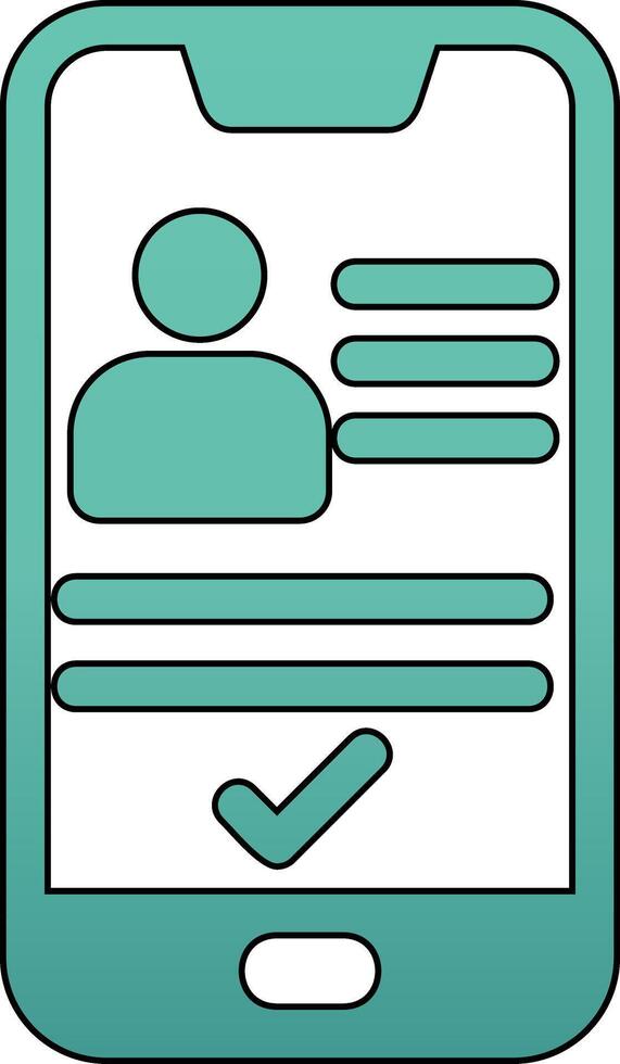 Smartphone Id Vector Icon