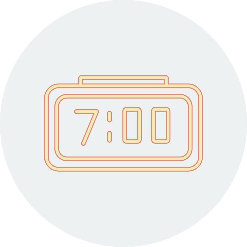 Digital Clock Vector Icon