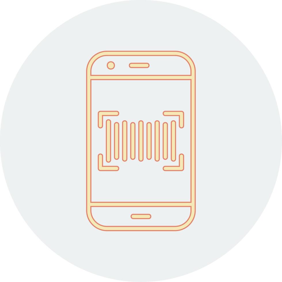 Phone Scanning Vector Icon
