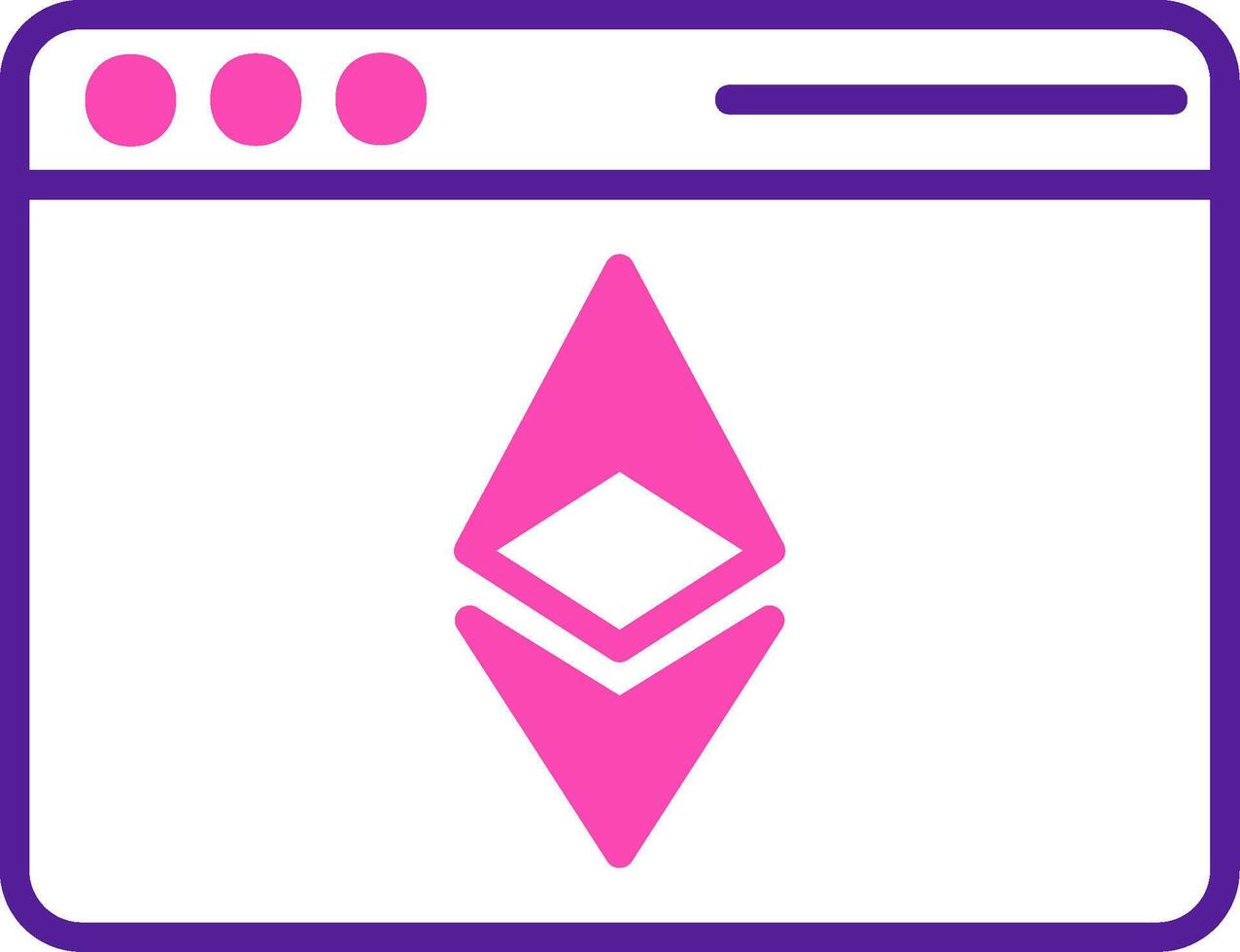 Ethereum Browser Vector Icon
