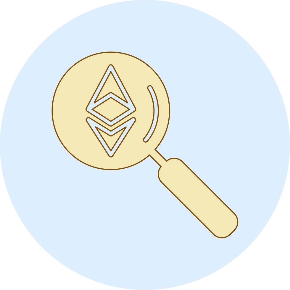 Ethereum Search Vector Icon