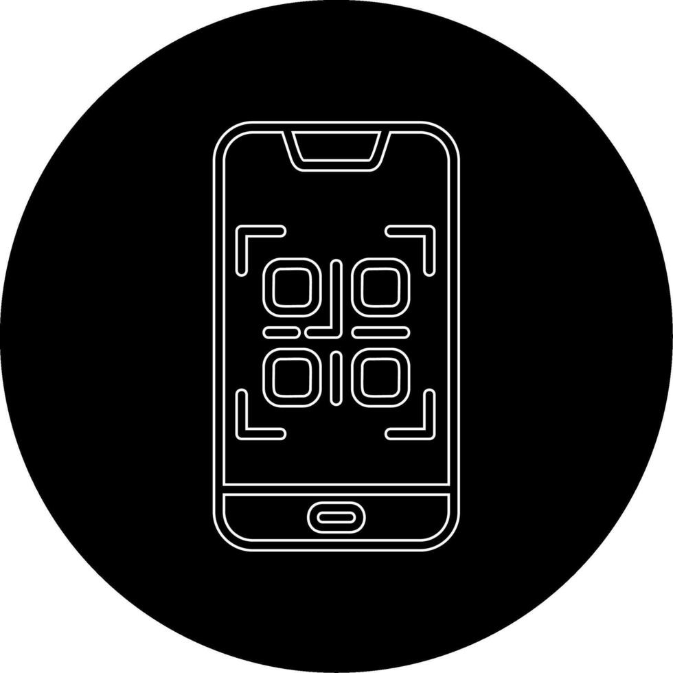 Smartphone QR Code Vector Icon