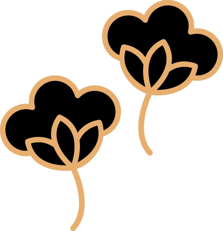 Cotton Flowers Vector Icon