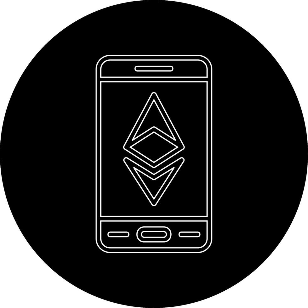 Ethereum Smartphone Vector Icon