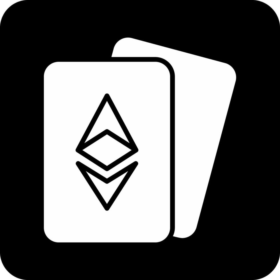 ethereum tarjetas vector icono