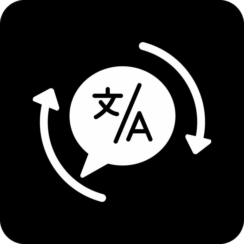 icono de vector de traducción