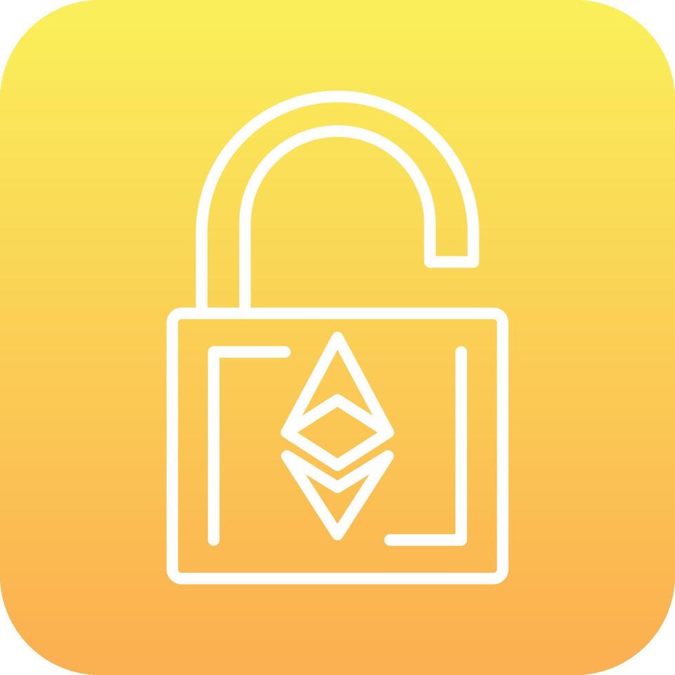 Ethereum UnLock Vector Icon