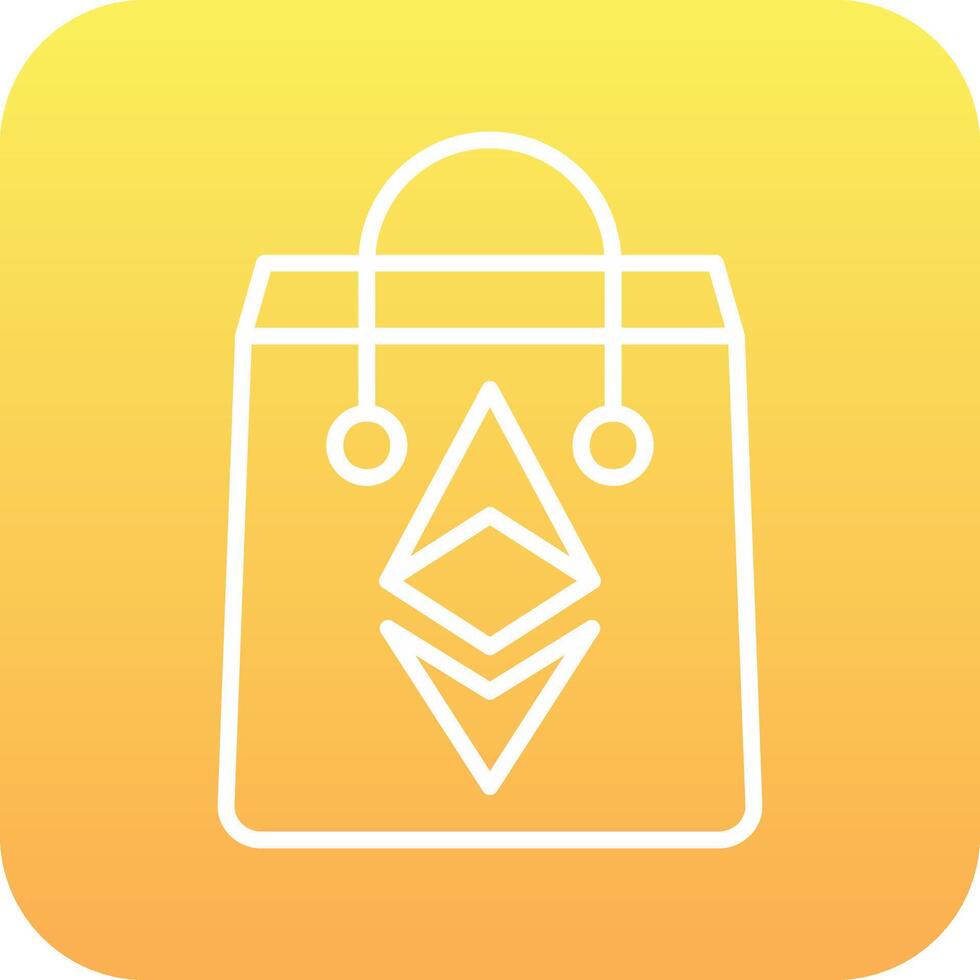 Ethereum Bag Vector Icon