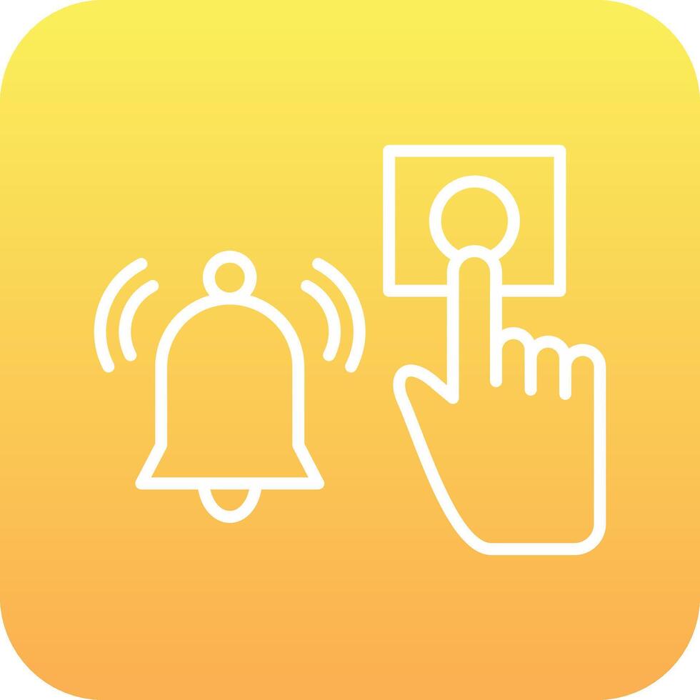 Emergency Alarm Button Vector Icon