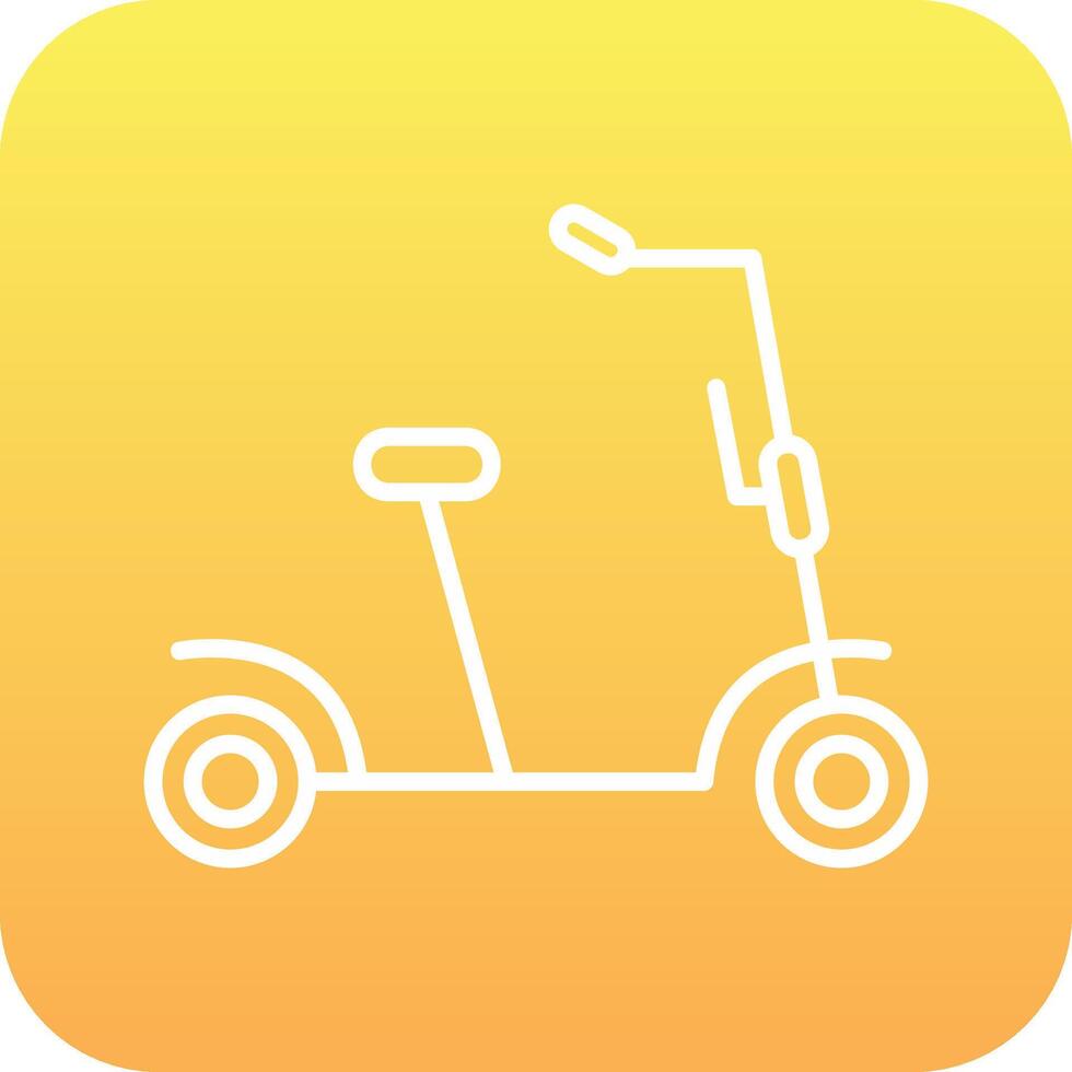Kick Scooter Vector Icon
