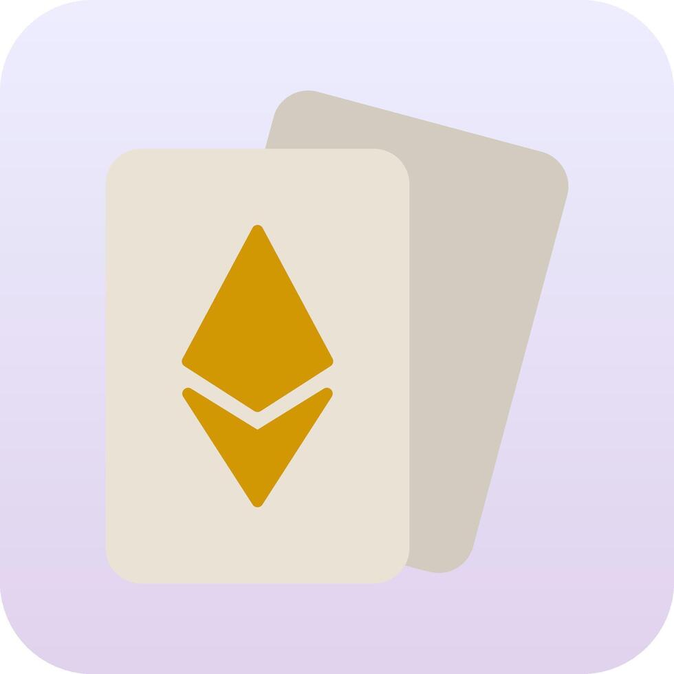 Ethereum Cards Vector Icon