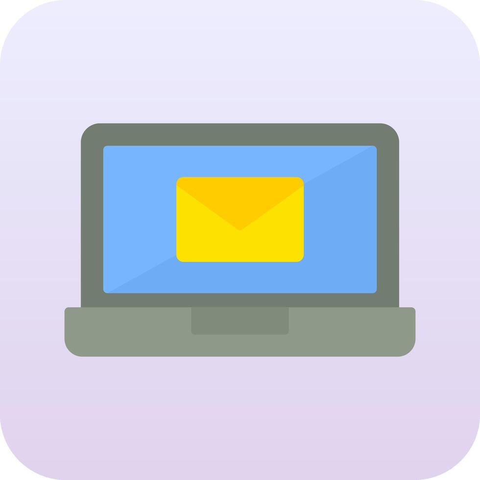 correo electrónico ordenador portátil vector icono