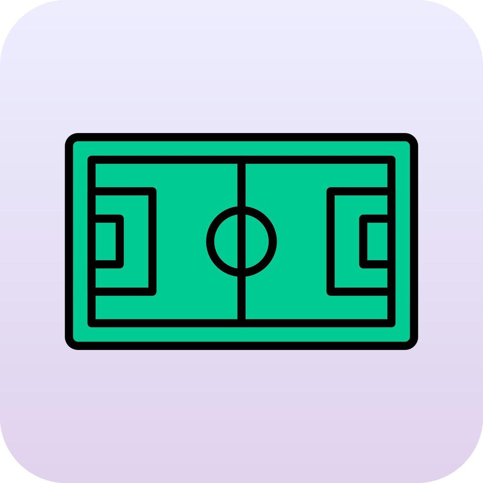 Football Pitch Vector Icon