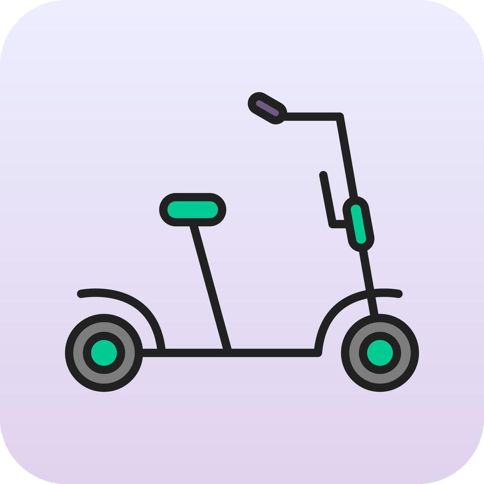 Kick Scooter Vector Icon