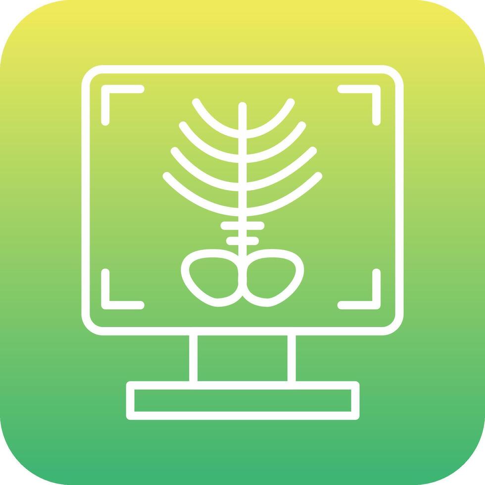 X-ray Bone Vector Icon