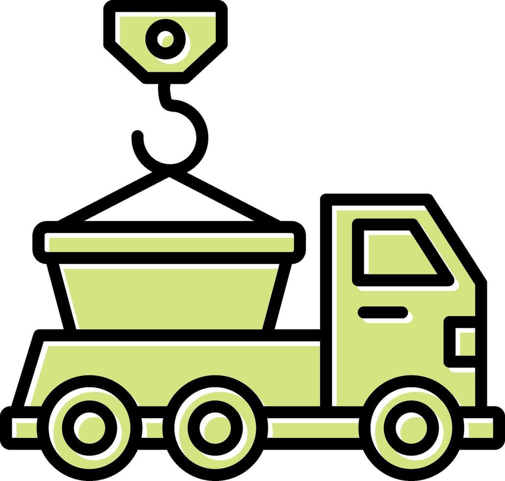 Skip Truck Vector Icon