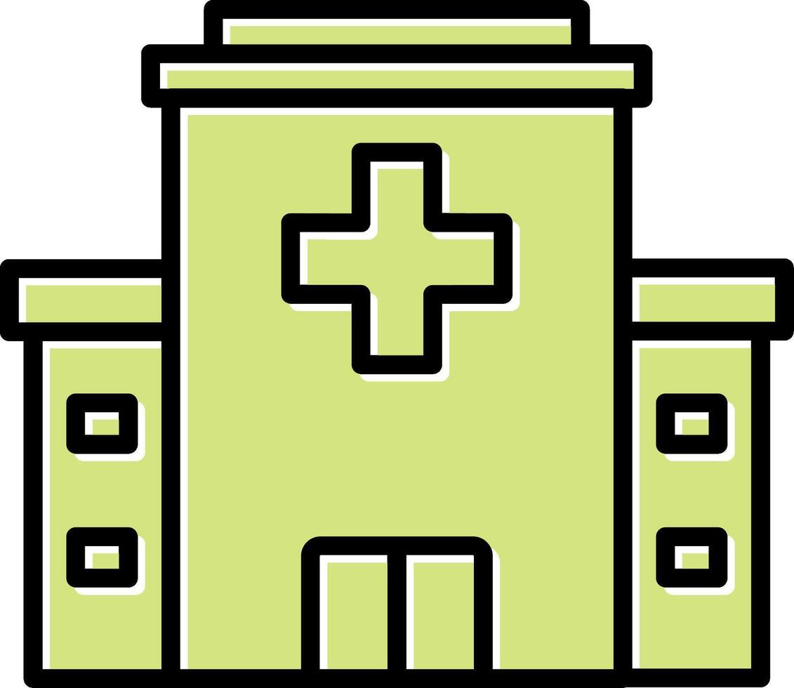 Hospital Building Vector Icon