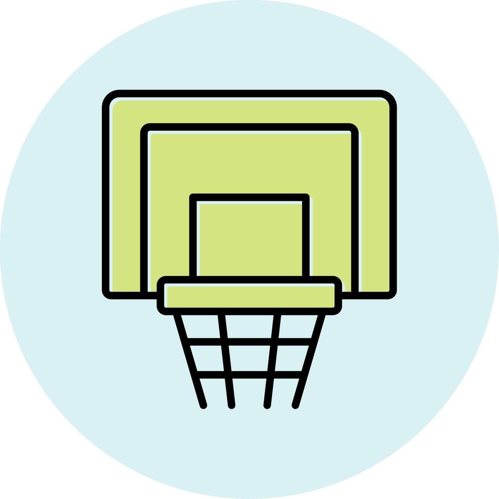 icono de vector de aro de baloncesto