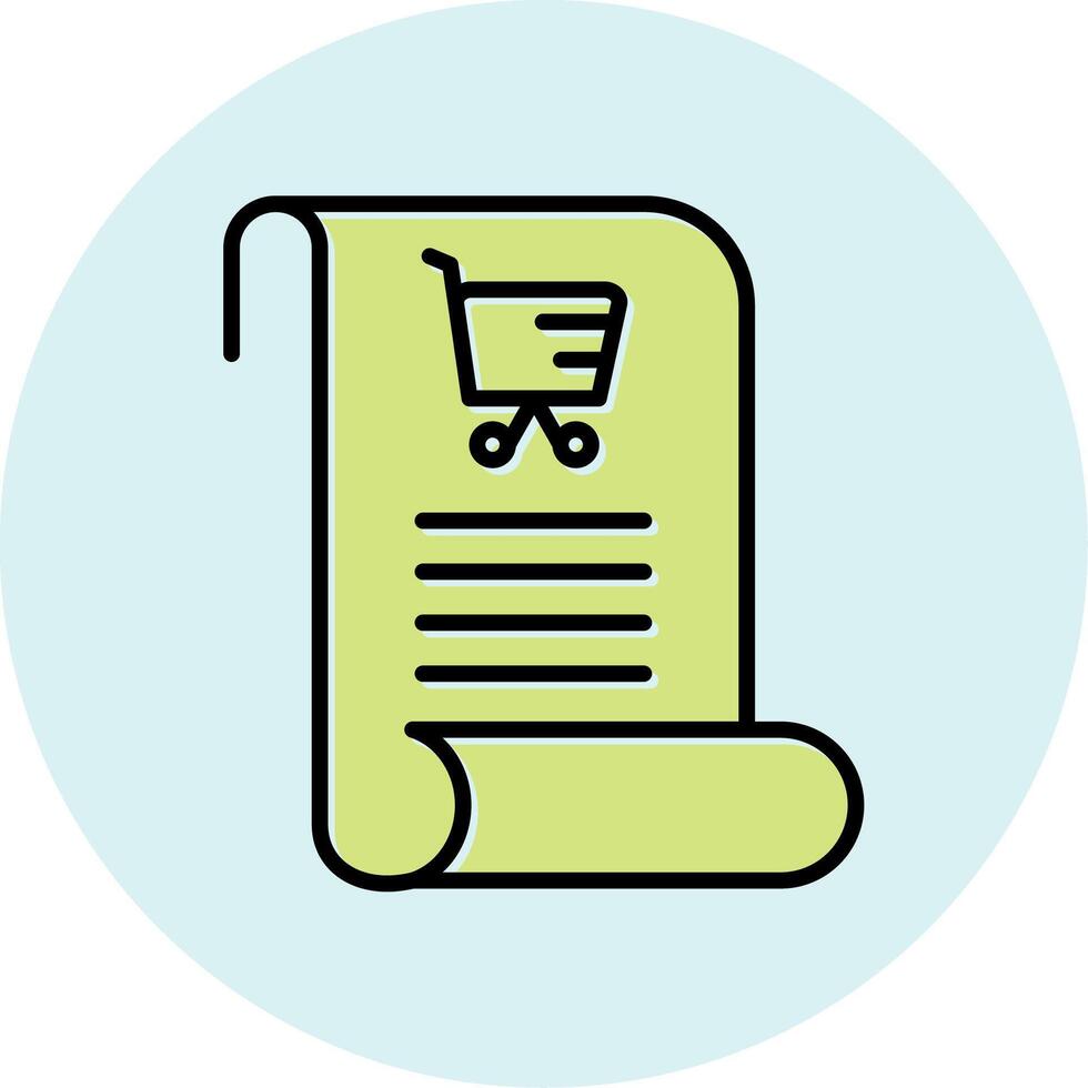 icono de vector de lista de compras