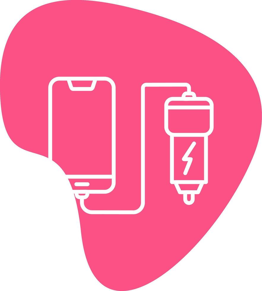 Car phone charging Vector Icon