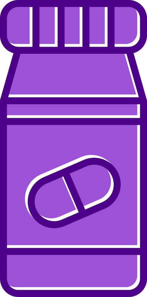Pills Bottle Vector Icon