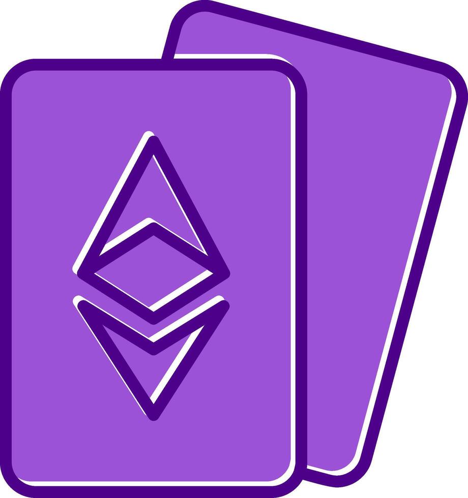Ethereum Cards Vector Icon