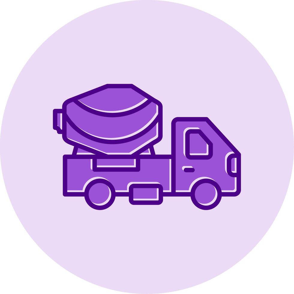 Cement Truck Vector Icon