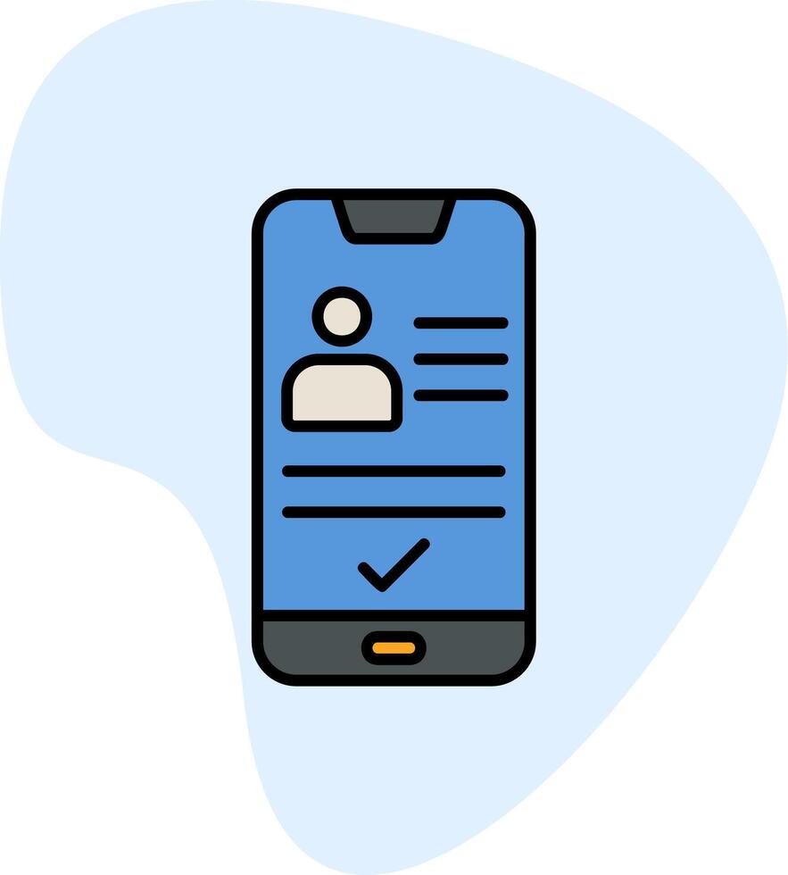 Smartphone Id Vector Icon