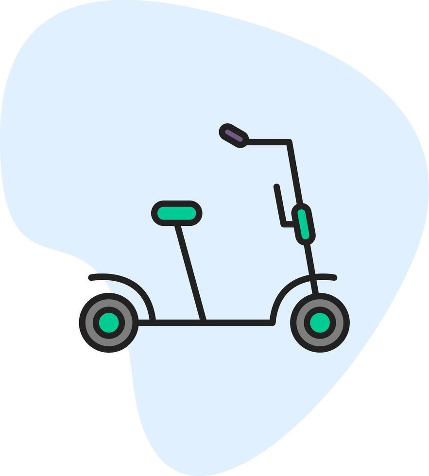 Kick Scooter Vector Icon