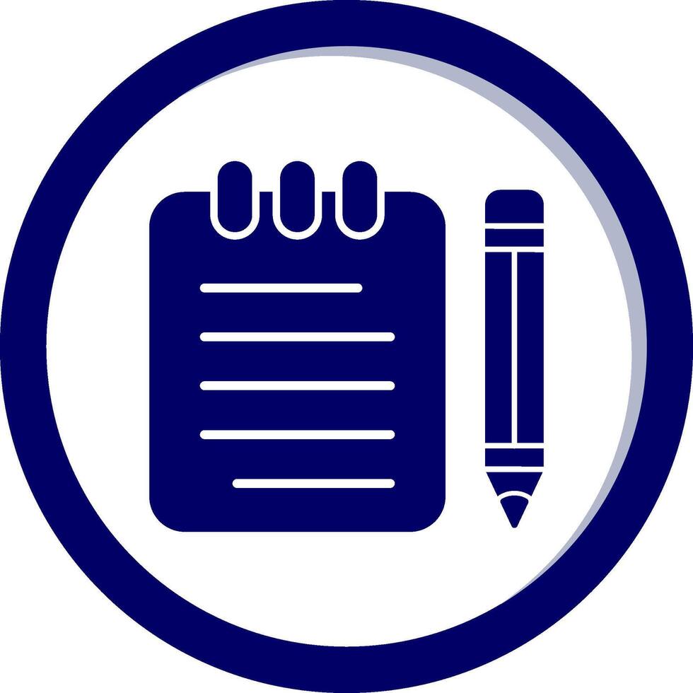 Notes Writing Vector Icon