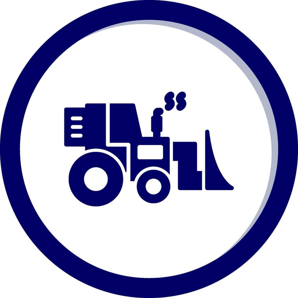 Bulldozer Vector Icon