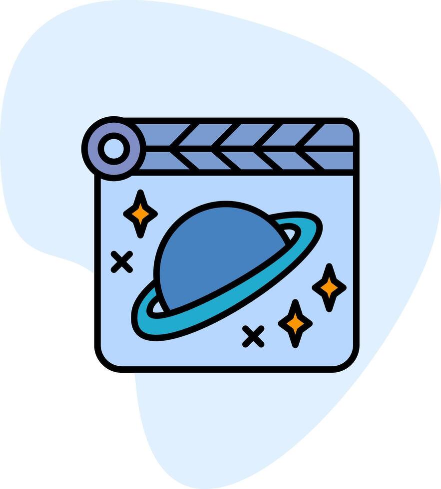 Space Film Vector Icon