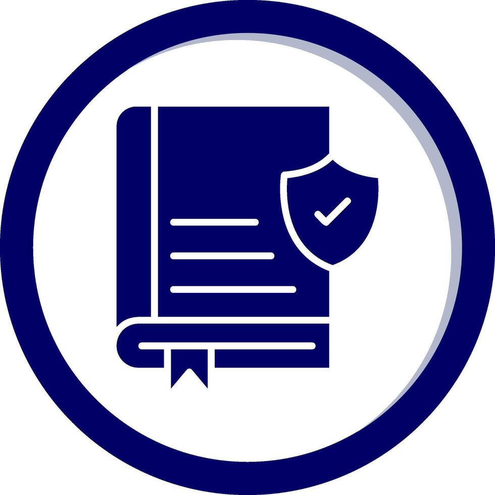 Book Secure Vector Icon