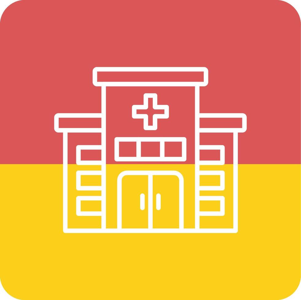 icono de vector de hospital