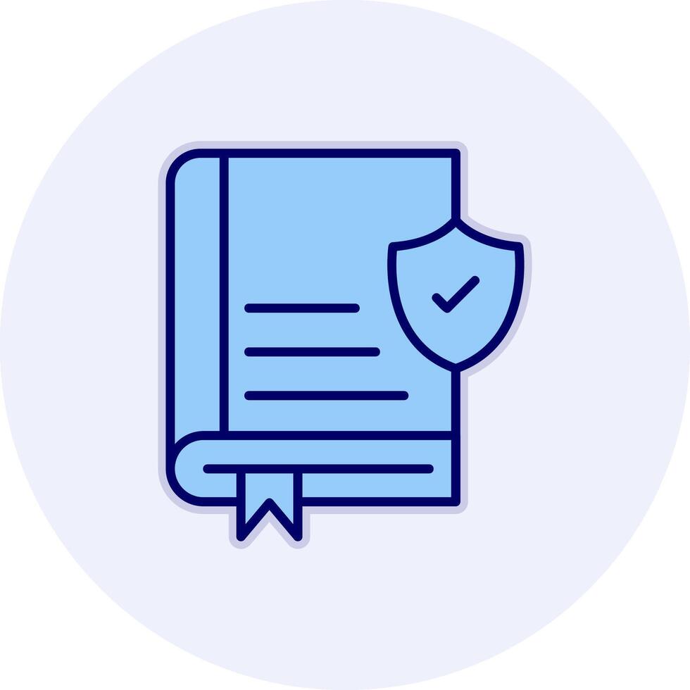 Book Secure Vector Icon