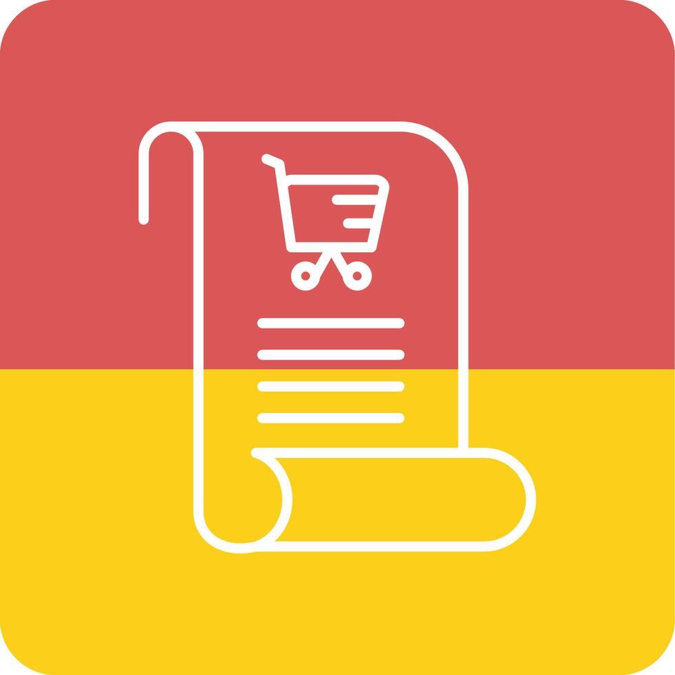 Shopping List Vector Icon